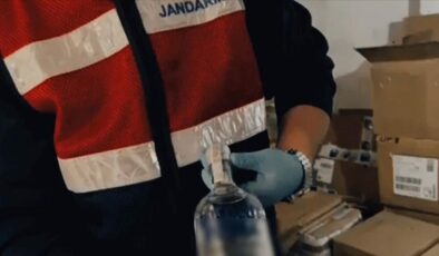 Başkentte 8 bin 100 sahte etiketli gıda takviyesi ile 5 ton etil alkol ele geçirildi