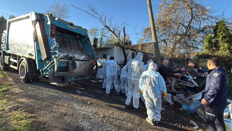 Belediye ekipleri maskeyle zor temizledi, 3 evden tonlarca çıktı!
