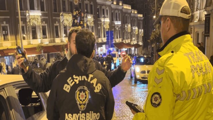 Beşiktaş’ta yüksek sesli müzik açan sürücü polise yakalandı