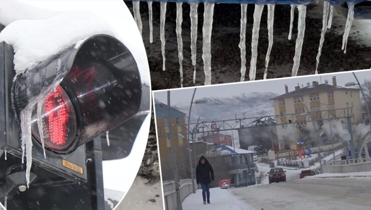 Bu şehirde kar kalınlığı 60 santimetreye ulaştı:  2 ilçe de eksi 25 dereceyi gördü