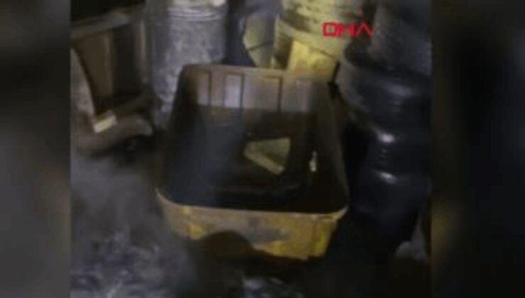 Burdur'daki oto yıkamacıda yangın