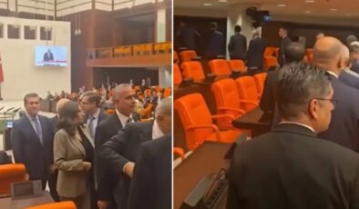 Bütçe görüşmelerinde protesto: Milletvekilleri salonu boşalttı
