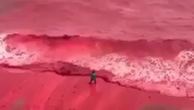 Büyü diyen de var kıyamet alameti diyen de… Koca ada kıpkırmızı oldu, gerçek sonra anlaşıldı