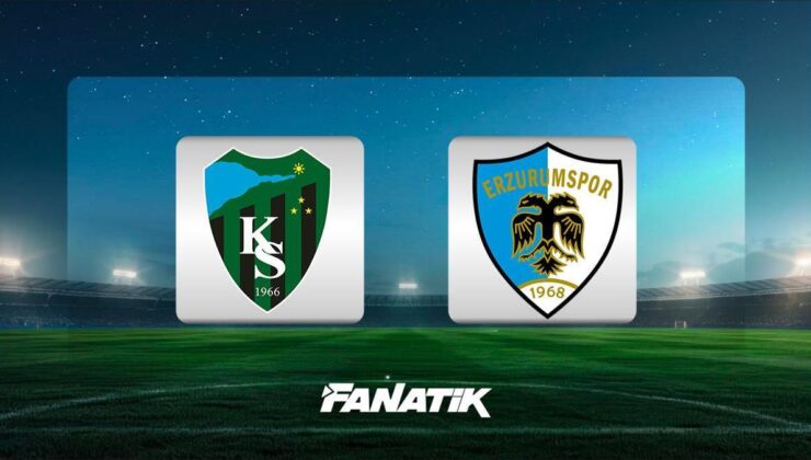 CANLI | Kocaelispor – Erzurumspor maçı (Türkiye Kupası)
