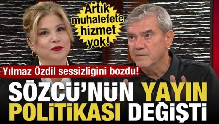 Canlı yayında ilan edildi! Sözcü yayın politikasını değiştirdi