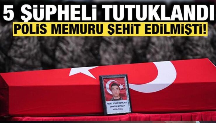 Çekmeköy’de polisin şehit edilmesine ilişkin 5 şüpheli tutuklandı!
