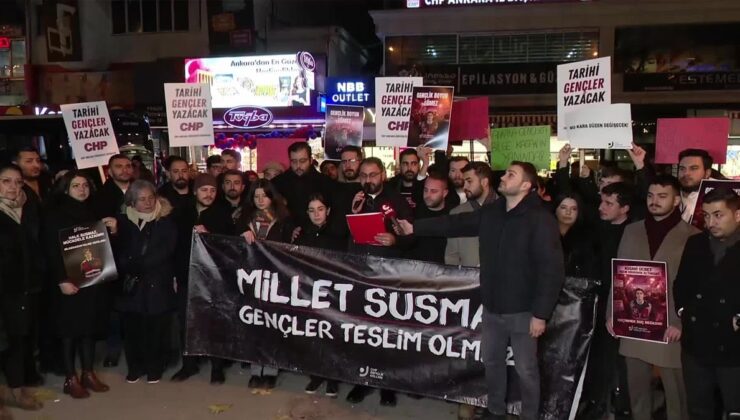 CHP gençlik kolları’ndan 81 ilde ortak tepki: “Gençleri susturamayacaksınız”