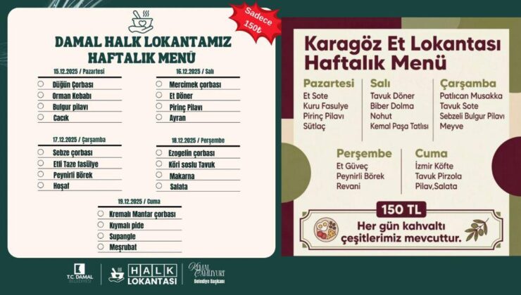 Damal’da Halkçı Belediyecilik Meyvesini Veriyor: Esnafla El Ele Uygun Fiyatlı Yemek Dönemi
