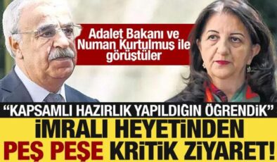 DEM heyeti, Adalet Bakanı Tunç ve TBMM Başkanı Kurtulmuş’u ziyaret etti!