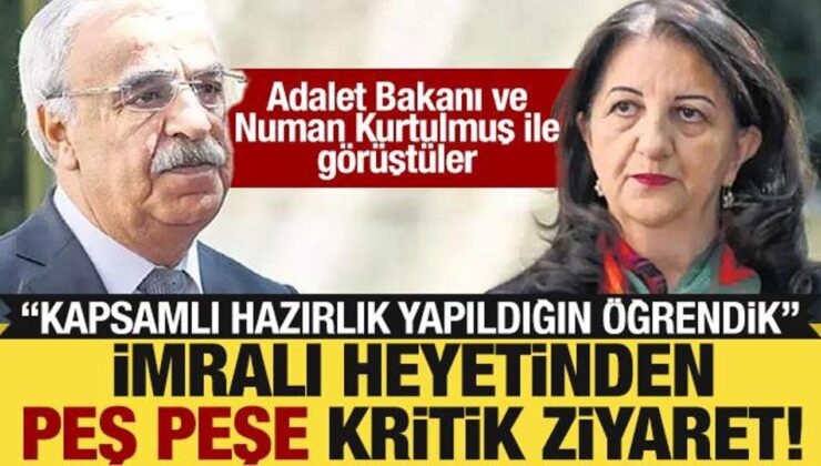 DEM heyeti, Adalet Bakanı Tunç ve TBMM Başkanı Kurtulmuş’u ziyaret etti!