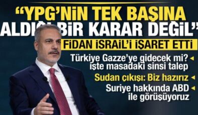 Dışişleri Bakanı Fidan: Gazze’ye barış için asker göndermeye varız