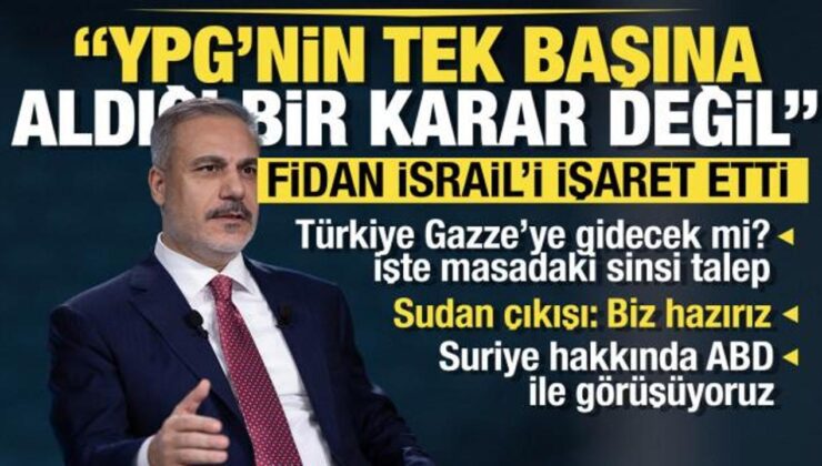 Dışişleri Bakanı Fidan: Gazze’ye barış için asker göndermeye varız