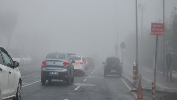 Diyabakır’da sis indi uçaklar kalkamadı