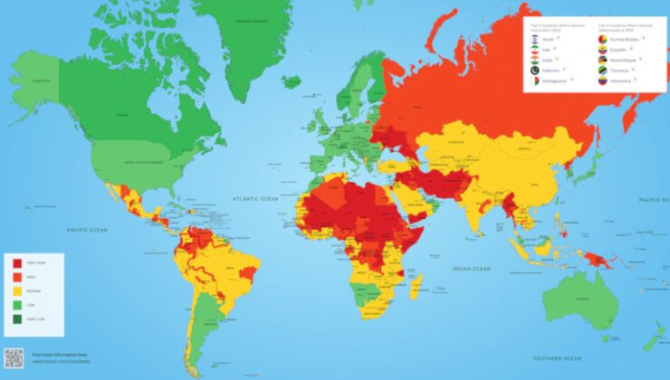 Dünya risk haritası güncellendi: Türkiye’de yaşamak bile riskli hale geliyor