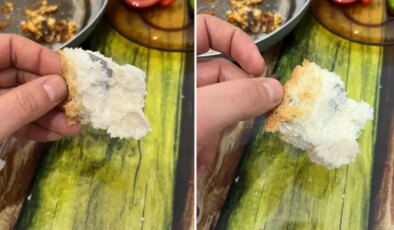 Ekmeğin içinden çıkanı görünce şok oldu