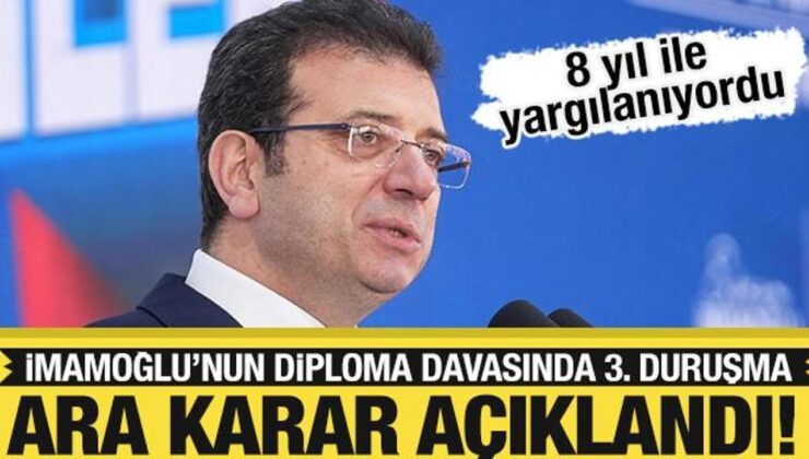 Ekrem İmamoğlu’nun diploma davası ertelendi!