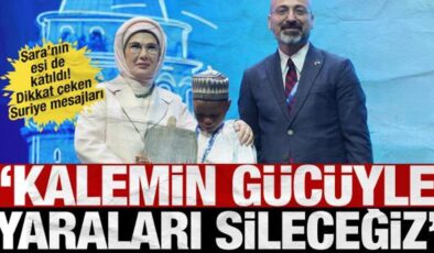 Emine Erdoğan’dan Suriye mesajı: Eğitimin yeniden ayağa kaldırılmasını destekleyeceğiz