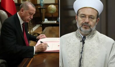 Erdoğan’dan eski Diyanet İşleri Başkanı Görmez’e yeni görev