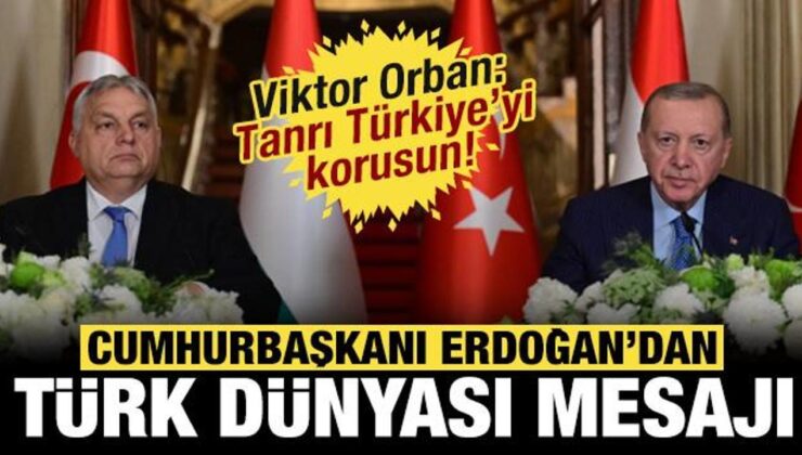 Erdoğan’dan önemli açıklama: Macaristan’ın, Türk Dünyası’na katkılarından dolayı memnunuz