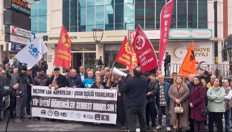 Esenyurt’ta Mesem ve tutuklu öğrenciler için basın açıklaması