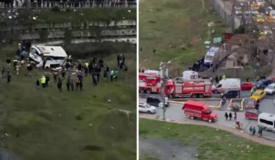 Esenyurt’ta kadın işçileri taşıyan otobüs devrildi: 3 ölü, 10 yaralı