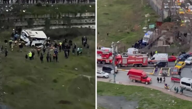 Esenyurt’ta kadın işçileri taşıyan otobüs devrildi: 3 ölü, 10 yaralı