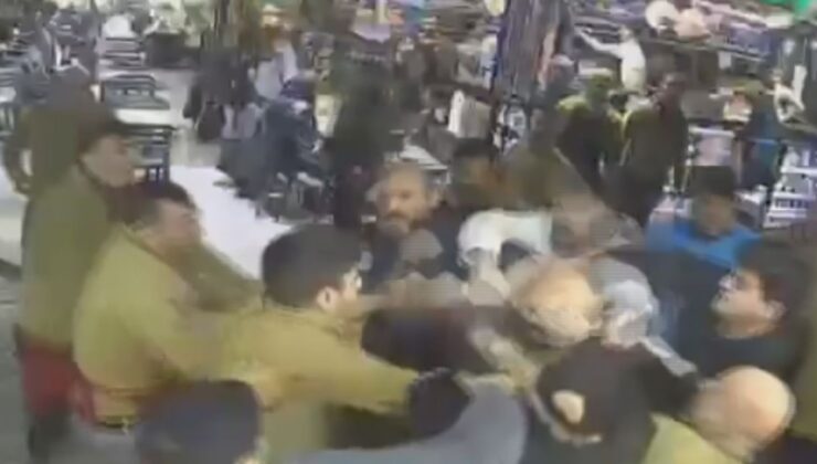 Esnaf birbirine girdi, ortalık savaş alanına döndü