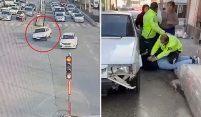 Film sahnelerini aratmayan anlar, polis böyle etkisiz hale getirdi