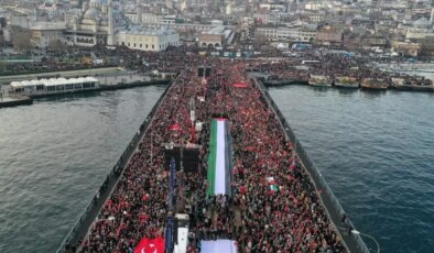Galata Köprüsü’nde Filistin için büyük yürüyüş! İşte kapatılacak yollar