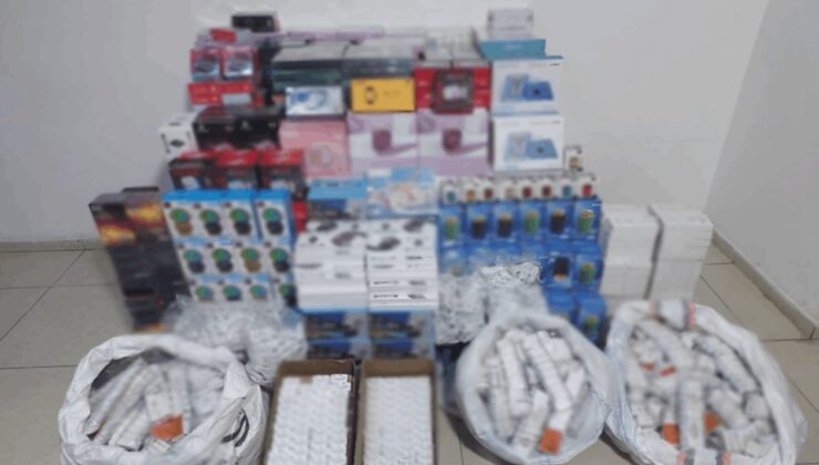 Gaziantep'te 1 milyon 350 bin TL'lik kaçak elektronik eşya yakalandı
