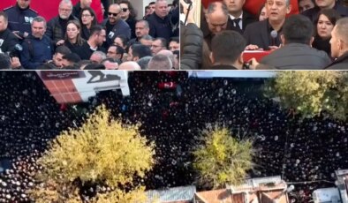 Gülşah Durbay son yolculuğuna uğurlanıyor! Özgür Özel ağlamaktan konuşamadı