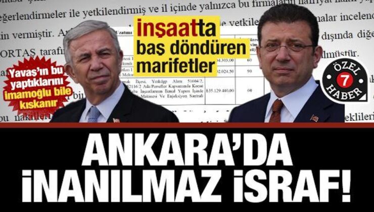 İmamoğlu bile kıskanır:Bu da Mansur Yavaş’ın inşaat marifetleri!PORTAŞ’ta akıl almaz israf