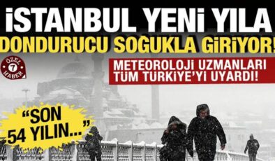 İstanbul yeni yıla dondurucu soğukla giriyor! Meteoroloji uzmanları uyardı: Son 54 yılın..