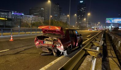 İstanbul’da korkutan kaza: 3 araç birbirine girdi! 1 ağır 2 yaralı