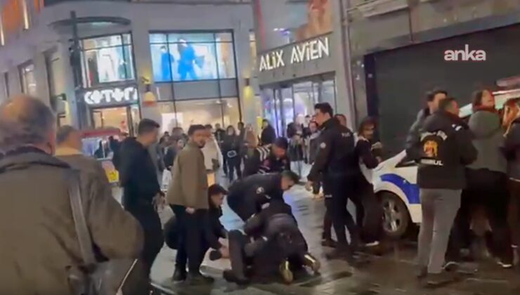İstiklal Caddesi’nde arbede! Gözaltılar var