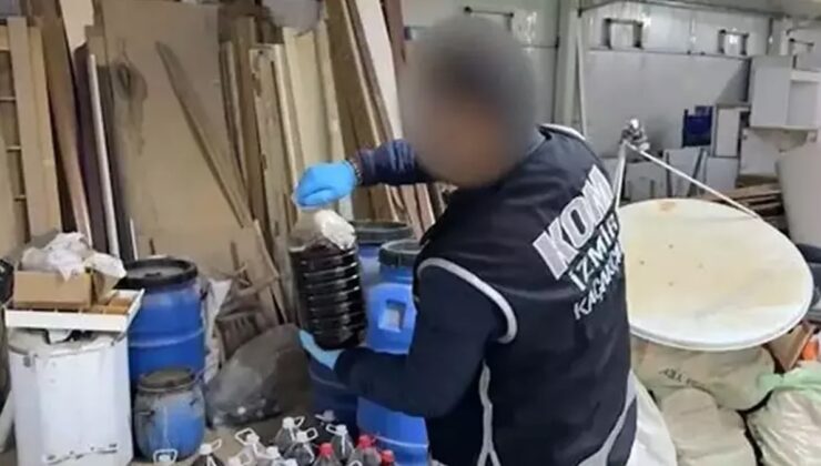İzmir’de yılbaşı operasyonları: Tonlarca sahte içki ve kaçak ürün ele geçirildi