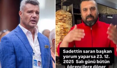 İzmirli dönerci, Sadettin Saran’a verdiği sözü tuttu
