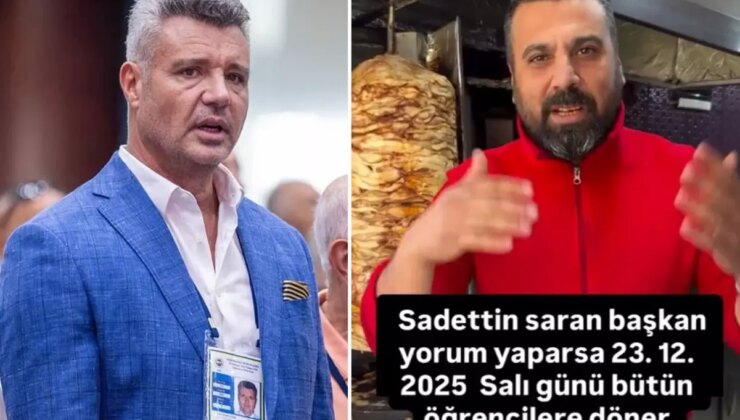 İzmirli dönerci, Sadettin Saran’a verdiği sözü tuttu