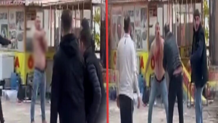 Kaçak işletme sahibi kendini kesip polise saldırdı