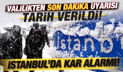 Kar yağışı alarmı! Valilikten beklenen uyarı geldi! O tarihte donacağız