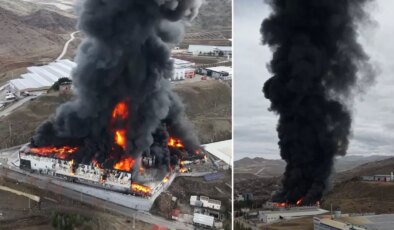 Kimya fabrikasında yangın! Patlama sesleri duyuluyor, dumanlar şehri kapladı