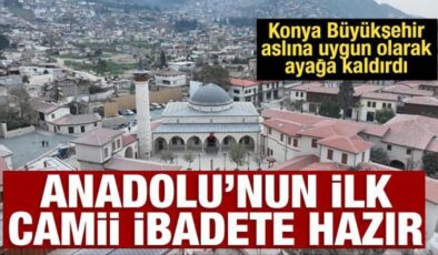 Konya Büyükşehir, Habib-i Neccar Camii’nin restorasyonunu tamamladı