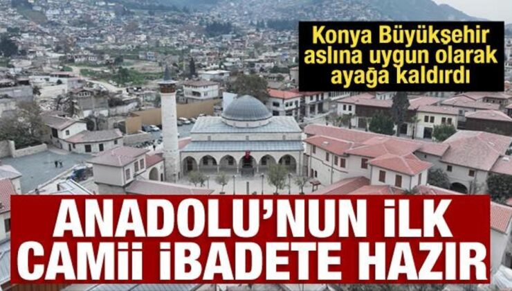 Konya Büyükşehir, Habib-i Neccar Camii’nin restorasyonunu tamamladı