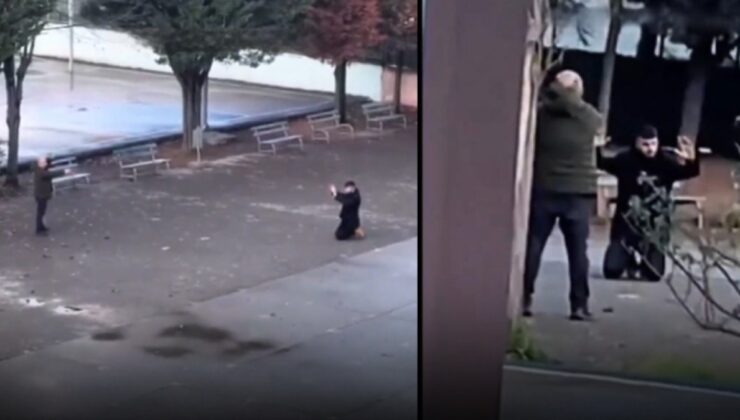 Lisede dehşet anları… Kızının eski erkek arkadaşını silahla rehin aldı