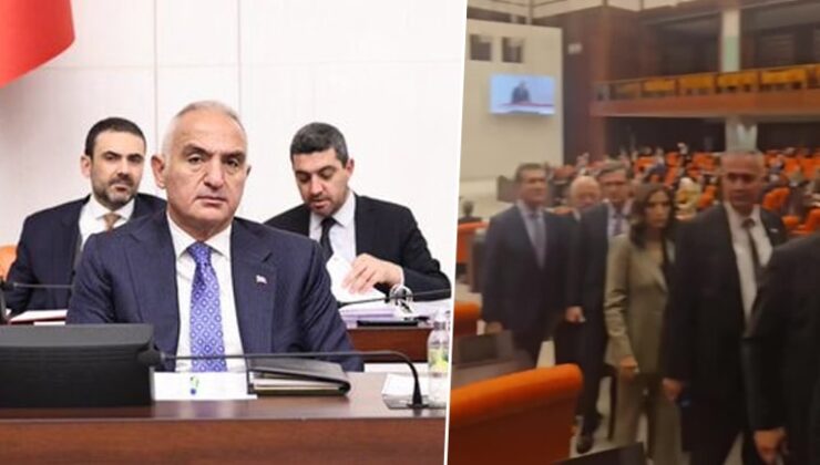 Meclis'te Bakan Ersoy'a 'Kartalkaya' protestosu: Vekiller salonu terk etti