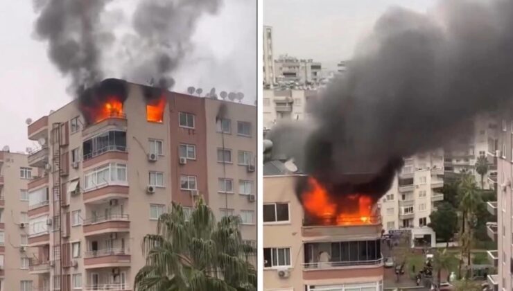 Mersin’de iki ayrı evde çıkan yangın korkuttu
