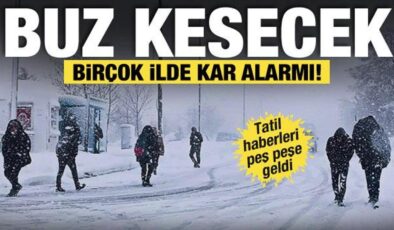 Meteoroloji’den birçok il için sağanak ve kar uyarısı! 2 ilçede okullar tatil edildi