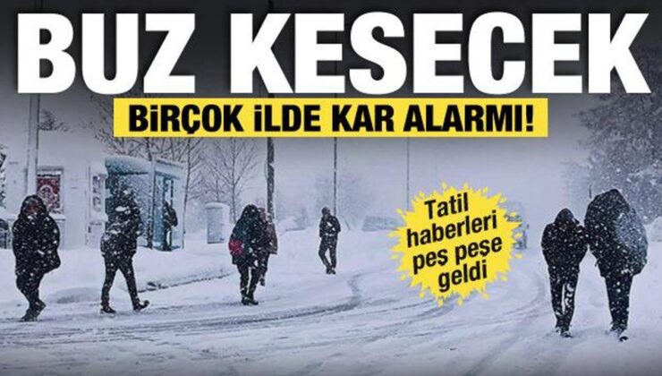 Meteoroloji’den birçok il için sağanak ve kar uyarısı! 2 ilçede okullar tatil edildi