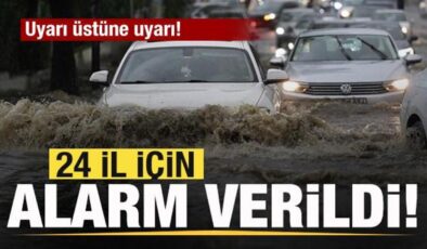 Meteorolojiden son dakika duyurusu! 24 il için alarm verildi