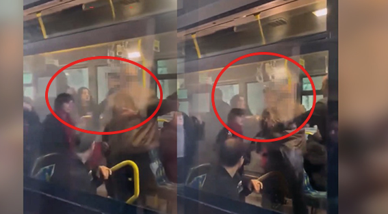 Metrobüste 'sapık mısın sen' dayağı